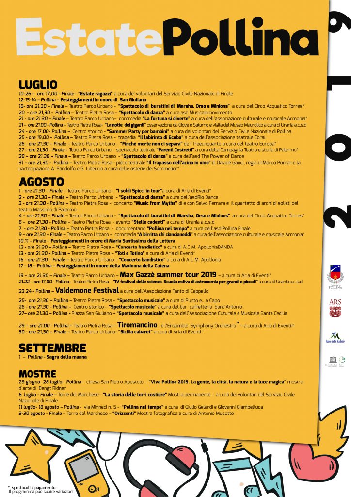 Estate Pollina 2019 eventi manifestazione e concerti